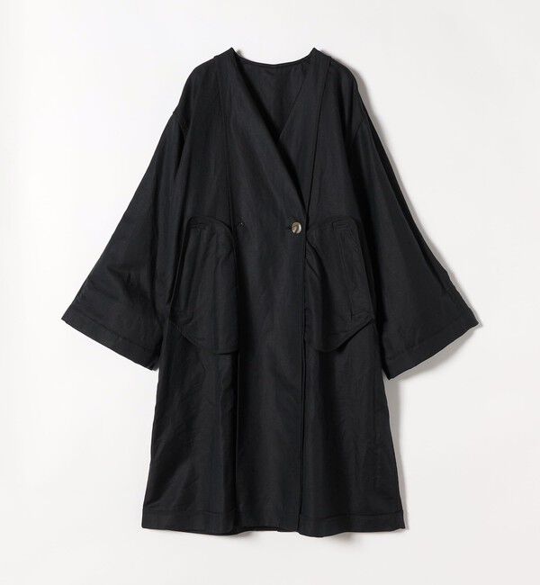 quaranciel「quaranciel:〈手洗い可能〉コットン リネン ダブル オーバー コート」|その他|