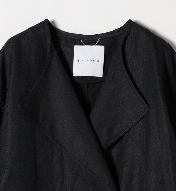 quaranciel「quaranciel:〈手洗い可能〉コットン リネン ダブル オーバー コート」|その他|