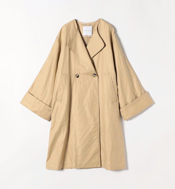 quaranciel「quaranciel:〈手洗い可能〉コットン リネン ダブル オーバー コート」|その他|