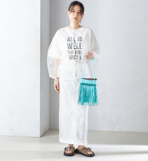 SHIPS for women「〈手洗い可能〉ソフト チュール 袖 ボリューム 2WAY ブラウス◇」|シャツ・ブラウス|