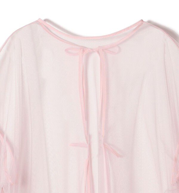 SHIPS for women「〈手洗い可能〉ソフト チュール 袖 ボリューム 2WAY ブラウス◇」|シャツ・ブラウス|