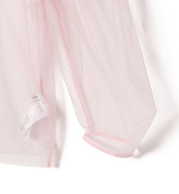 SHIPS for women「〈手洗い可能〉ソフト チュール 袖 ボリューム 2WAY ブラウス◇」|シャツ・ブラウス|