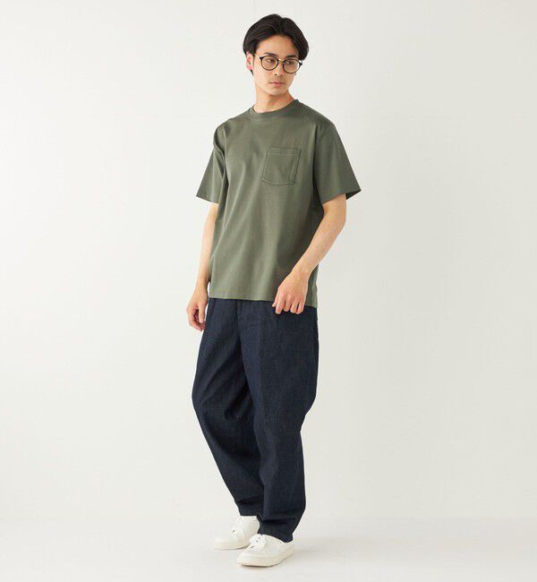 SHIPS Colors 「SHIPS Colors:シルケット コットン クルーネック ポケット Tシャツ◇」|Tシャツ・カットソー|