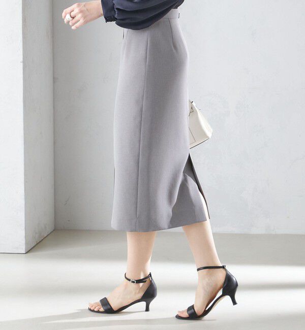 SHIPS for women「〈手洗い可能／撥水加工／接触冷感〉フロント ステッチ タイト スカート（セットアップ対応）」|スカート|