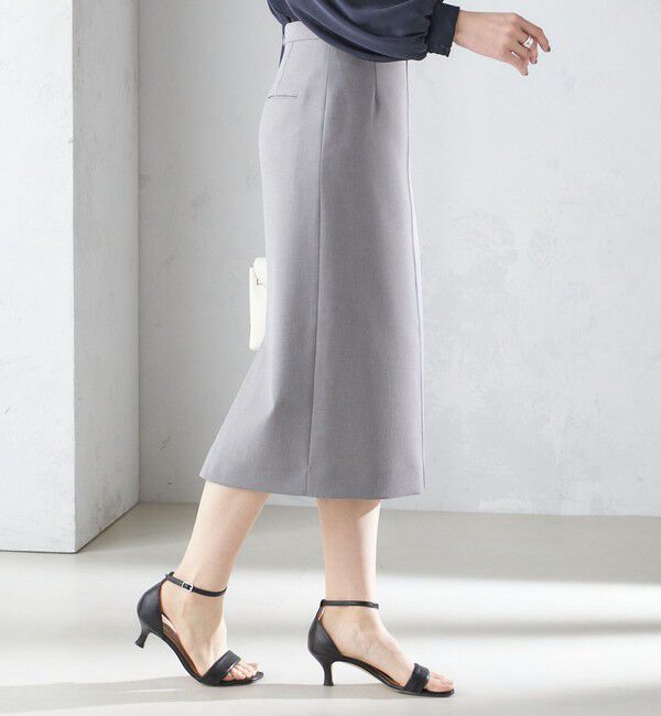 SHIPS for women「〈手洗い可能／撥水加工／接触冷感〉フロント ステッチ タイト スカート（セットアップ対応）」|スカート|