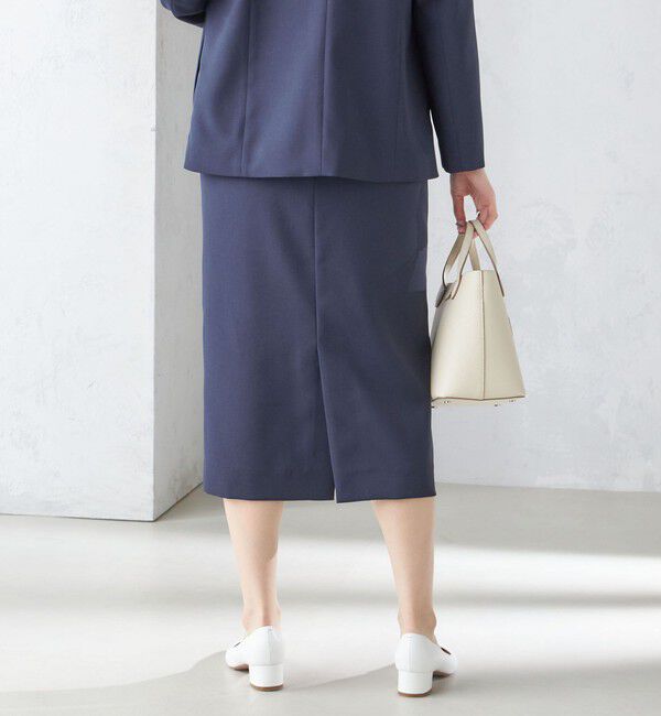 SHIPS for women「〈手洗い可能／撥水加工／接触冷感〉フロント ステッチ タイト スカート（セットアップ対応）」|スカート|