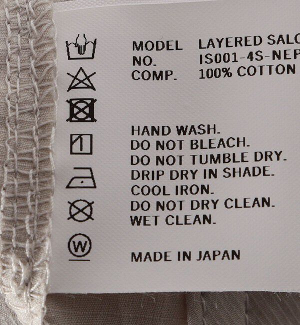 SHIPS for women「NEPLA.:〈手洗い可能〉リップ レイヤード サロペット」|ワンピース|