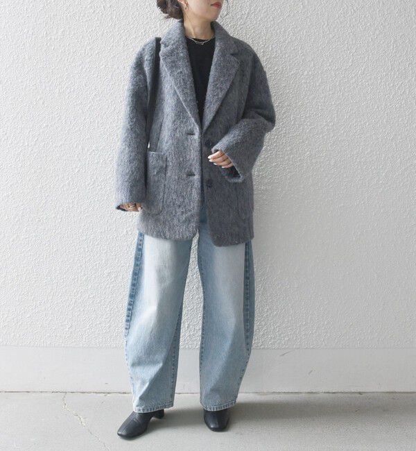 SHIPS any「SHIPS any: ウール ミックス シャギー シングル コート」|その他|