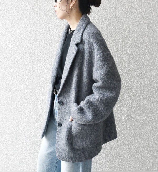 SHIPS any「SHIPS any: ウール ミックス シャギー シングル コート」|その他|