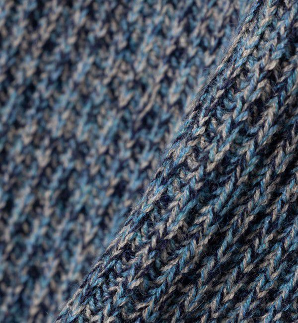 SHIPS「SHIPS:〈手洗い可能〉メランジ 畦編み クルーネック ニット」|ニット・セーター|