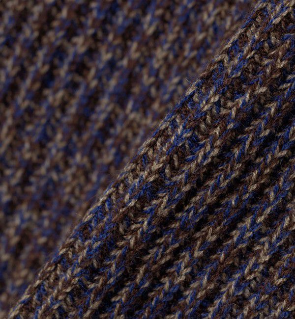 SHIPS「SHIPS:〈手洗い可能〉メランジ 畦編み クルーネック ニット」|ニット・セーター|