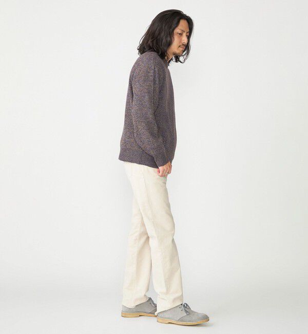 SHIPS「SHIPS:〈手洗い可能〉メランジ 畦編み クルーネック ニット」|ニット・セーター|