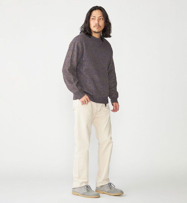 SHIPS「SHIPS:〈手洗い可能〉メランジ 畦編み クルーネック ニット」|ニット・セーター|