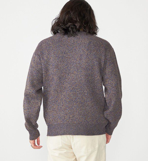 SHIPS「SHIPS:〈手洗い可能〉メランジ 畦編み クルーネック ニット」|ニット・セーター|