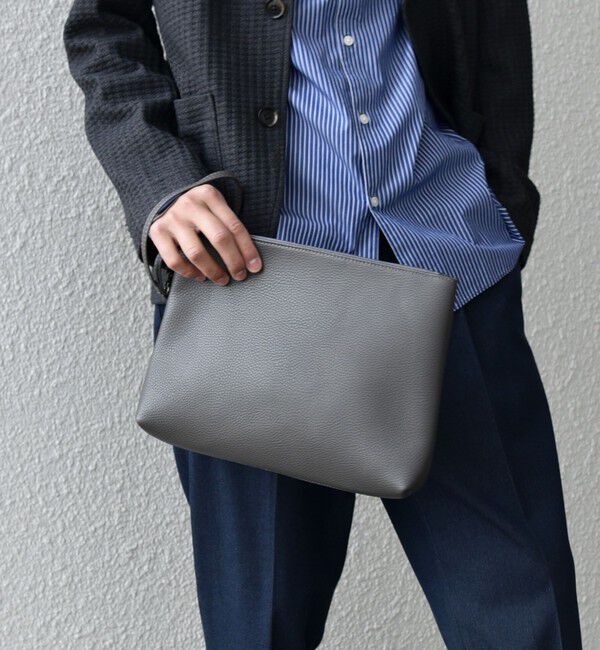 SHIPS any「SHIPS any: スプリット レザー トートバッグ (クラッチバッグ付き) 25AW◆」|トートバッグ|