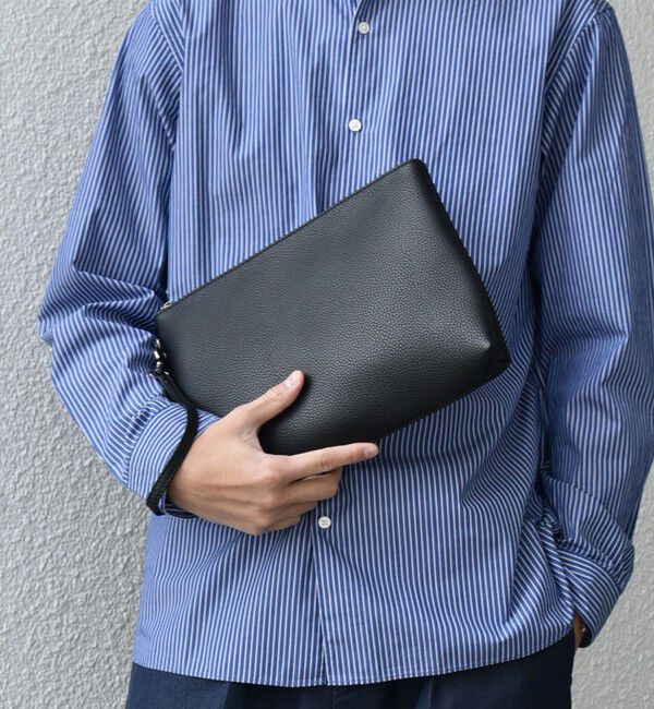 SHIPS any「SHIPS any: スプリット レザー トートバッグ (クラッチバッグ付き) 25AW◆」|トートバッグ|