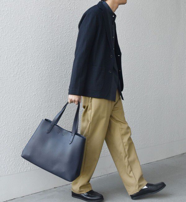 SHIPS any「SHIPS any: スプリット レザー トートバッグ (クラッチバッグ付き) 25AW◆」|トートバッグ|