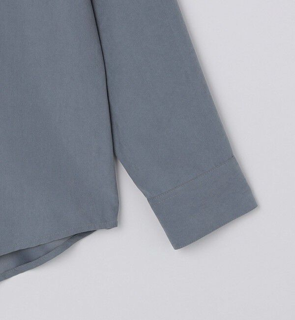 SHIPS Colors 「SHIPS Colors:〈洗濯機可能〉フェイクスエード(ポリエステル) バンドカラー シャツ」|シャツ・ブラウス|