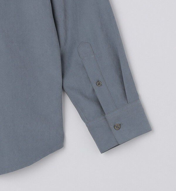 SHIPS Colors 「SHIPS Colors:〈洗濯機可能〉フェイクスエード(ポリエステル) バンドカラー シャツ」|シャツ・ブラウス|