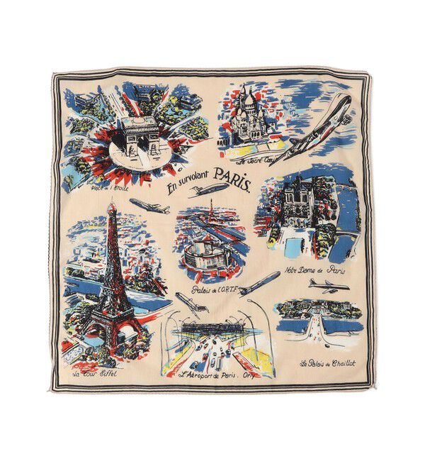 SHIPS any「BINDU: マップ バンダナ 25SS」|バンダナ・スカーフ|ナチュラル