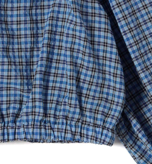 SHIPS for women「〈手洗い可能〉DEVEAUX サッカー チェック リボン ブラウス」|シャツ・ブラウス|