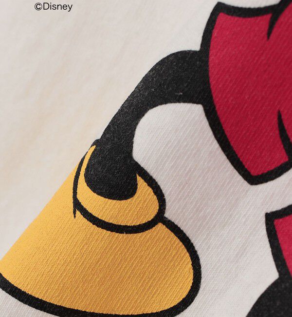 SHIPS any「SHIPS any: /ミッキーマウス/ サイン & ポージング Tシャツ (ロンT)◇」|Tシャツ・カットソー|