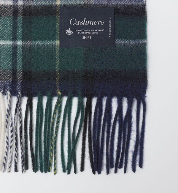 SHIPS「SHIPS: カシミヤ チェック マフラー」|マフラー|