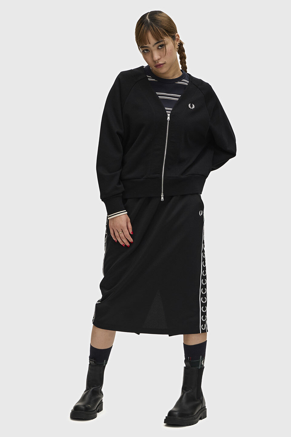 FRED PERRY 「Zip-Through Sweatshirt Cardigan」|カーディガン|