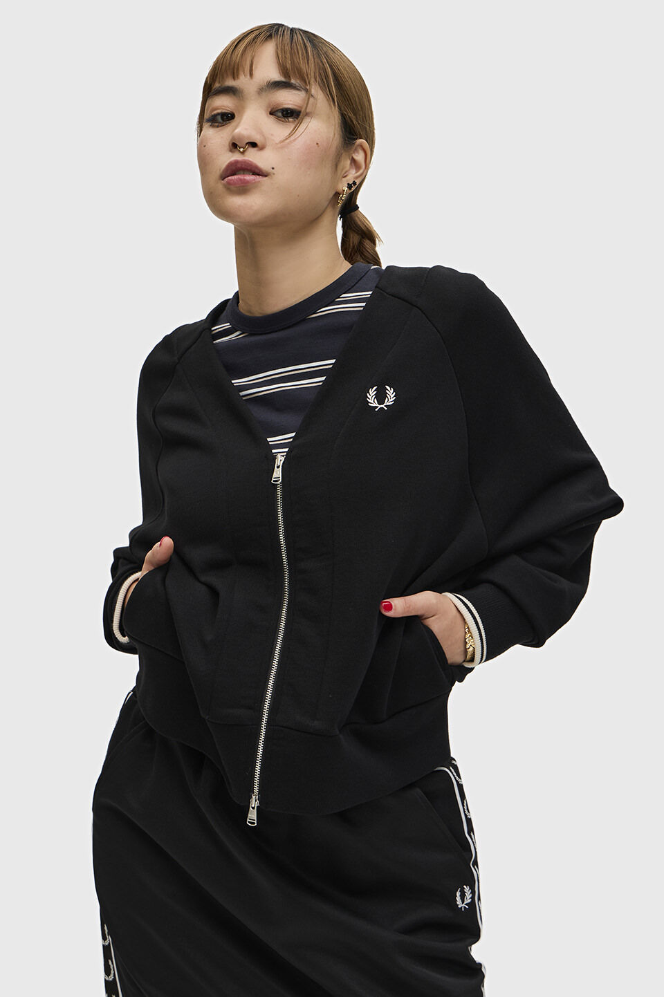 FRED PERRY 「Zip-Through Sweatshirt Cardigan」|カーディガン|