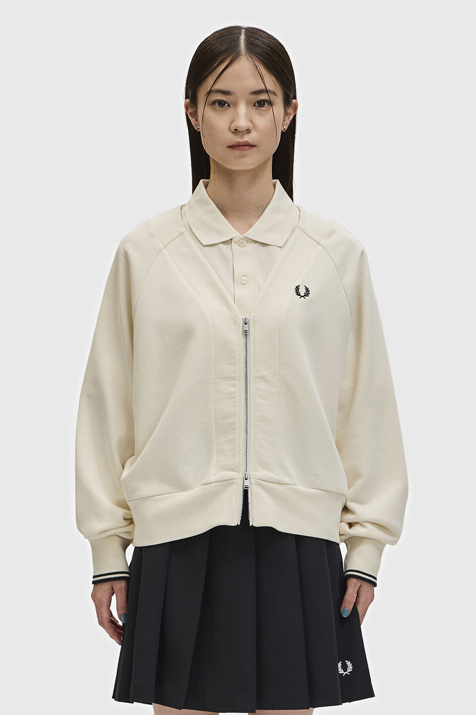 FRED PERRY 「Zip-Through Sweatshirt Cardigan」|カーディガン|