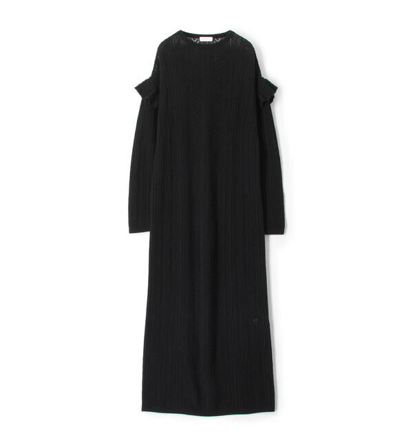 Ballsey「フォルテッドレース フリルスリーブワンピース」|ワンピース|19 ブラック