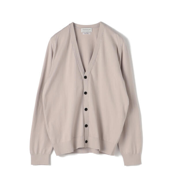 TOMORROWLAND MENS「スビンコットン Vネックカーディガン」|カーディガン|13 ライトグレー