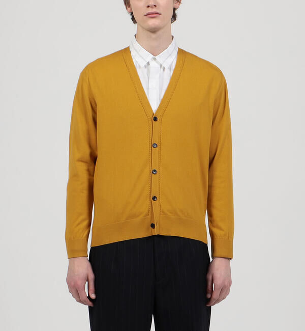 TOMORROWLAND MENS「スビンコットン Vネックカーディガン」|カーディガン|