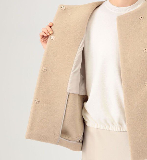 ウールナイロンベロア コクーンコート（Ballsey）｜ルミネの