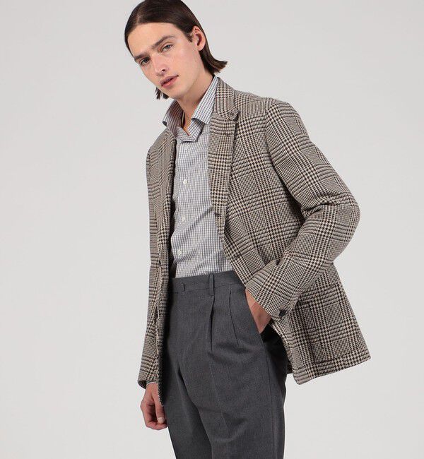 TOMORROWLAND MENS「コットンポリエステルリネン シューティングジャケット」|テーラードジャケット|