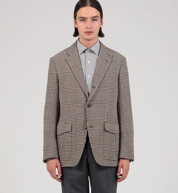 TOMORROWLAND MENS「コットンポリエステルリネン シューティングジャケット」|テーラードジャケット|