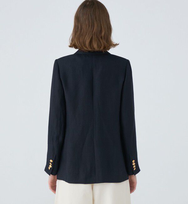 MACPHEE「リネンレーヨンツイル ダブルブレストブレザー」|テーラードジャケット|