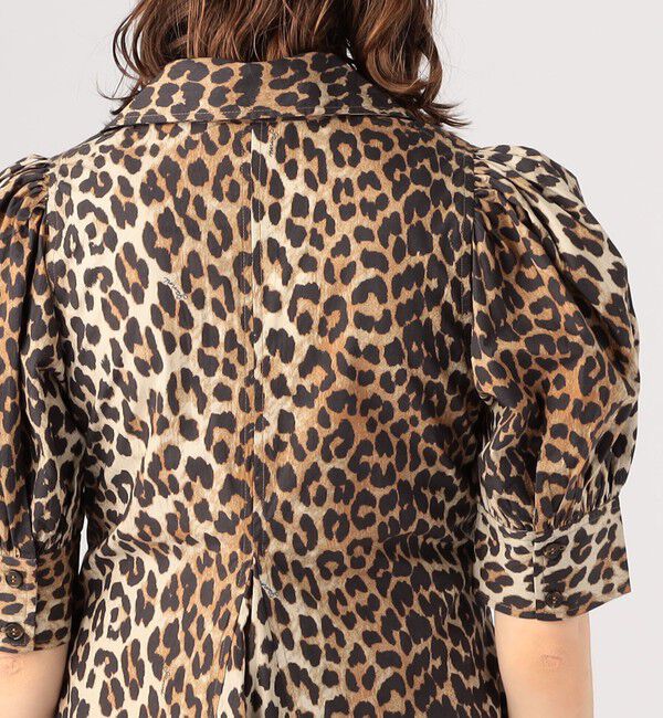 TOMORROWLAND BUYING WEAR「GANNI レオパード オーガニックコットンドレス」|ワンピース|