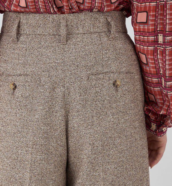 Ballsey「Jennifer タックワイドパンツ」|スラックス|