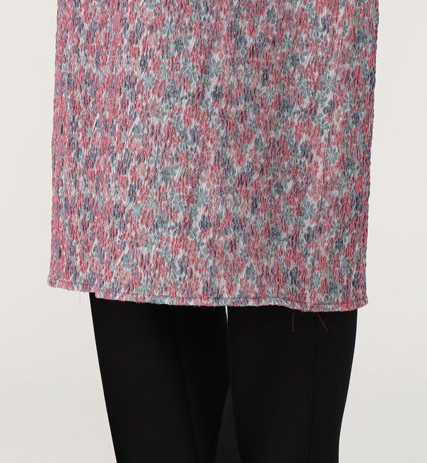 BACCA「フラワージャガード ストレッチワンピース」|ワンピース|