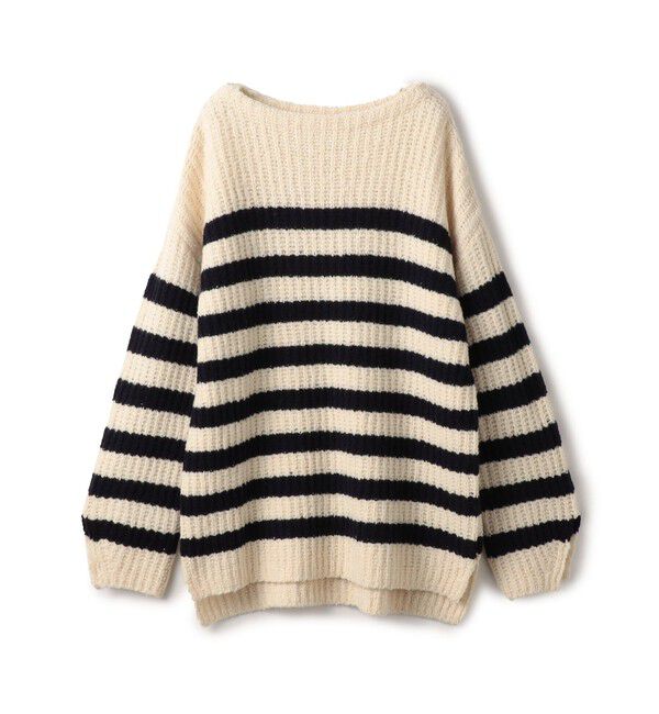 MACPHEE「フリッジーウール ボートネックプルオーバー」|ニット・セーター|62 ネイビー系