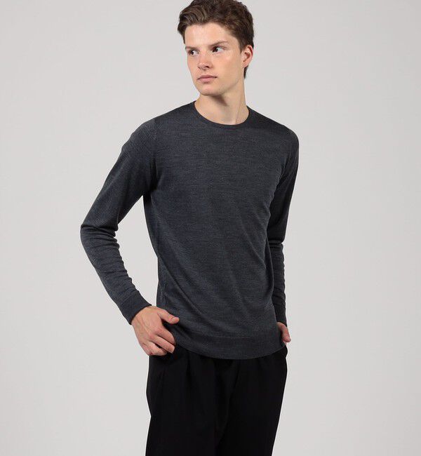 TOMORROWLAND BUYING WEAR「JOHN SMEDLEY 30G EASY FIT ウール クルーネックプルオーバー MARCUS」|ニット・セーター|