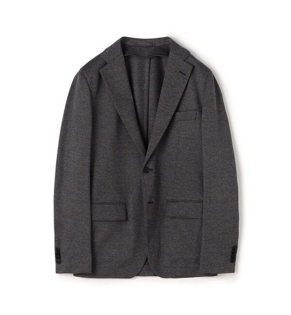 TOMORROWLAND MENS「ウールコットンジャージー シングルブレステッド 2B ジャケット」|テーラードジャケット|17 チャコールグレー