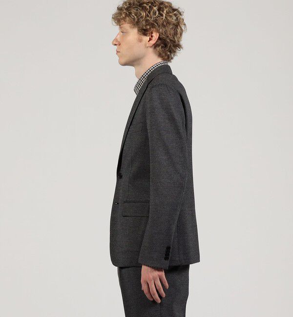 TOMORROWLAND MENS「ウールコットンジャージー シングルブレステッド 2B ジャケット」|テーラードジャケット|