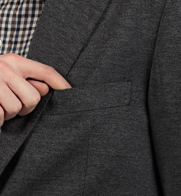 TOMORROWLAND MENS「ウールコットンジャージー シングルブレステッド 2B ジャケット」|テーラードジャケット|