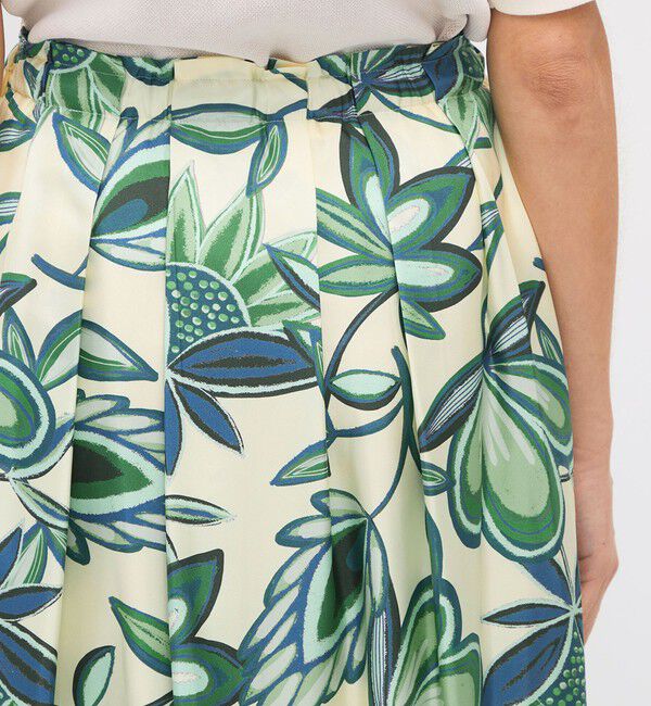 CABaN「シルクツイル COLETTEフラワープリントスカート」|スカート|