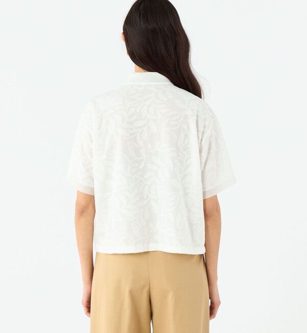 MACPHEE「ボタニカル ポロプルオーバー」|ポロシャツ|