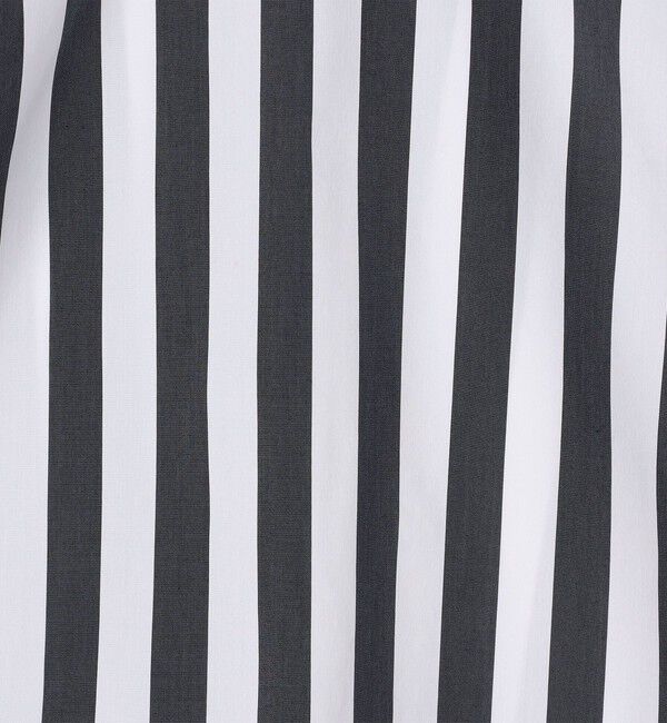 DES PRES「コットンナイロンストレッチストライプ タイブラウス」|シャツ・ブラウス|