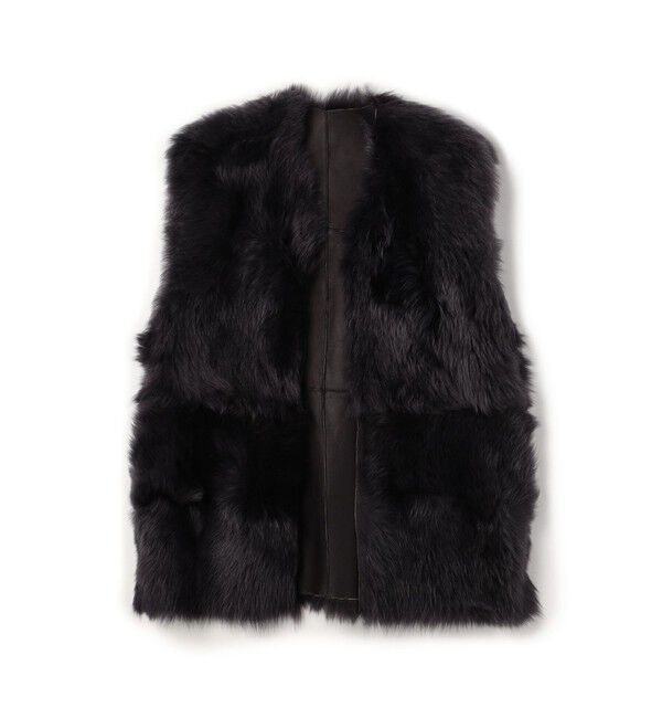 TOMORROWLAND BUYING WEAR「CINQUANTA FUR ジレ」|ダウンベスト・ベスト|17 チャコールグレー