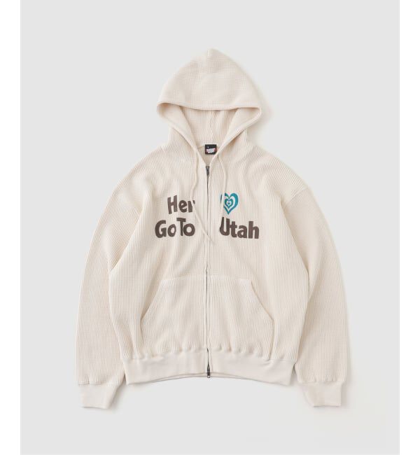 JOINT WORKS「SCREEN STARS*JW ワッフルジップアップフーディー」|Tシャツ・カットソー|ナチュラル